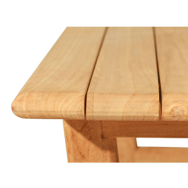 Mesa modelo S´Ullestra en madera de teca natural lijado fina | bosco