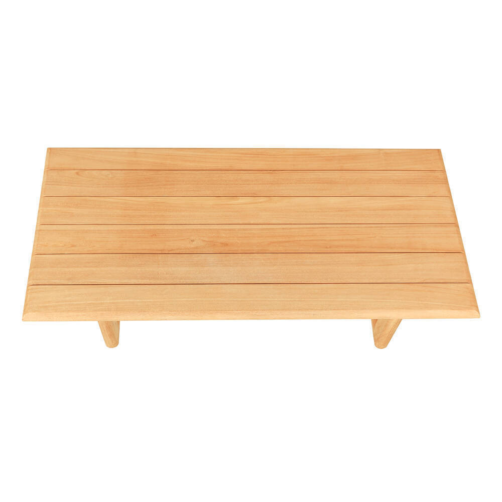 Mesa modelo S´Ullestra en madera de teca natural lijado fina | bosco