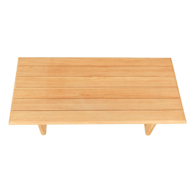 Mesa modelo S´Ullestra en madera de teca natural lijado fina | bosco