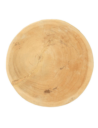 Taburete Bosc en madera de suar natural de diseño orgánico| bosco