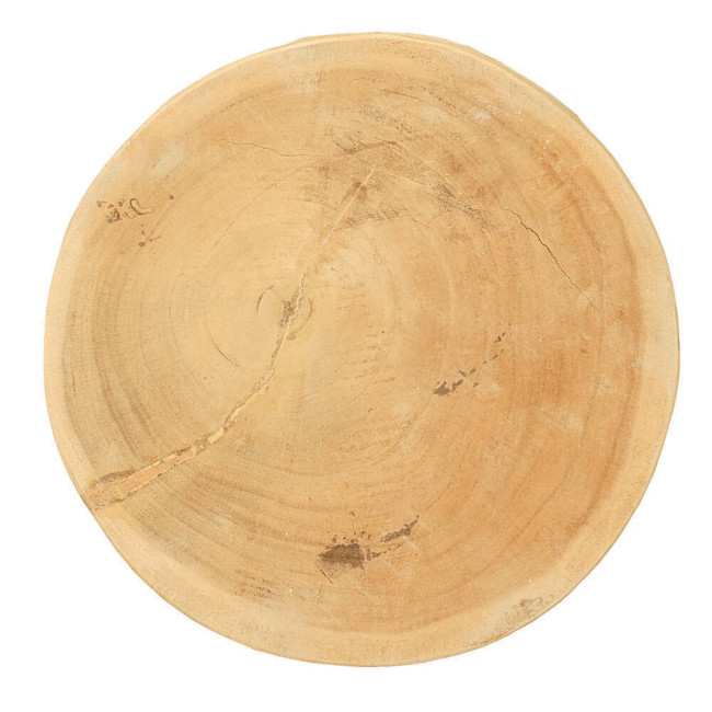 Taburete Bosc en madera de suar natural de diseño orgánico| bosco