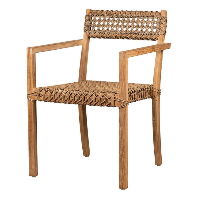 Silla Gregal en madera maciza de teca natural acabado fino | bosco