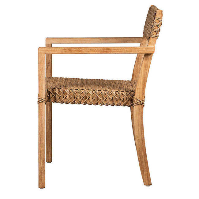 Silla Gregal en madera maciza de teca natural acabado fino | bosco