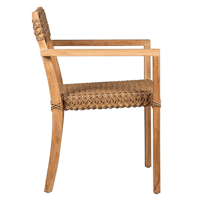 Silla Gregal en madera maciza de teca natural acabado fino | bosco