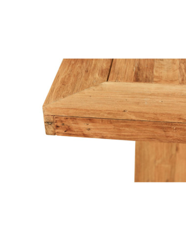 MESA COMEDOR GALMES DE MADERA DE TECA RECICLADA ACABADO SEMI RUSTICO