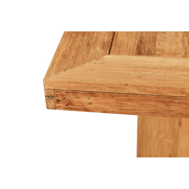 MESA COMEDOR GALMES DE MADERA DE TECA RECICLADA ACABADO SEMI RUSTICO