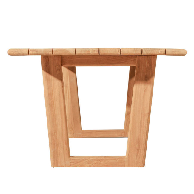 Mesa modelo l´Enzell en madera de teca natural lijado fina | bosco