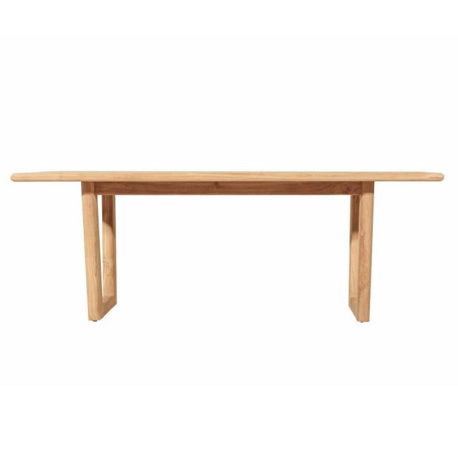 Mesa modelo l´Enzell en madera de teca natural lijado fina | bosco