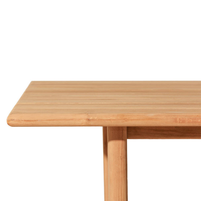 Mesa modelo l´Enzell en madera de teca natural lijado fina | bosco