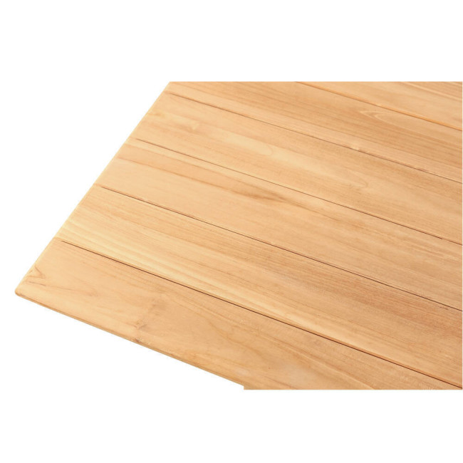 Mesa modelo l´Enzell en madera de teca natural lijado fina | bosco