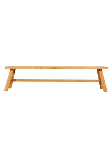 BANCO SON VILAR DE MADERA DE TECA RECICLADA ACABADO SEMI RUSTICO