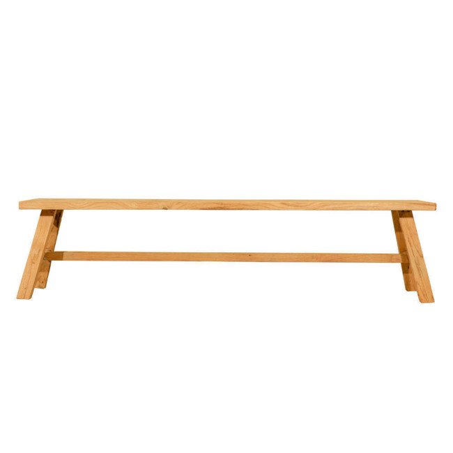 Banco Son Vilar en madera de teca reciclada rasgada con diseño versátil | bosco