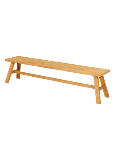 BANCO SON VILAR DE MADERA DE TECA RECICLADA ACABADO SEMI RUSTICO