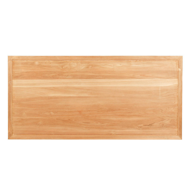 Cabecero Coloms en madera de teca natural con sutil marco| bosco