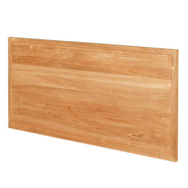 Cabecero Coloms en madera de teca natural con sutil marco| bosco