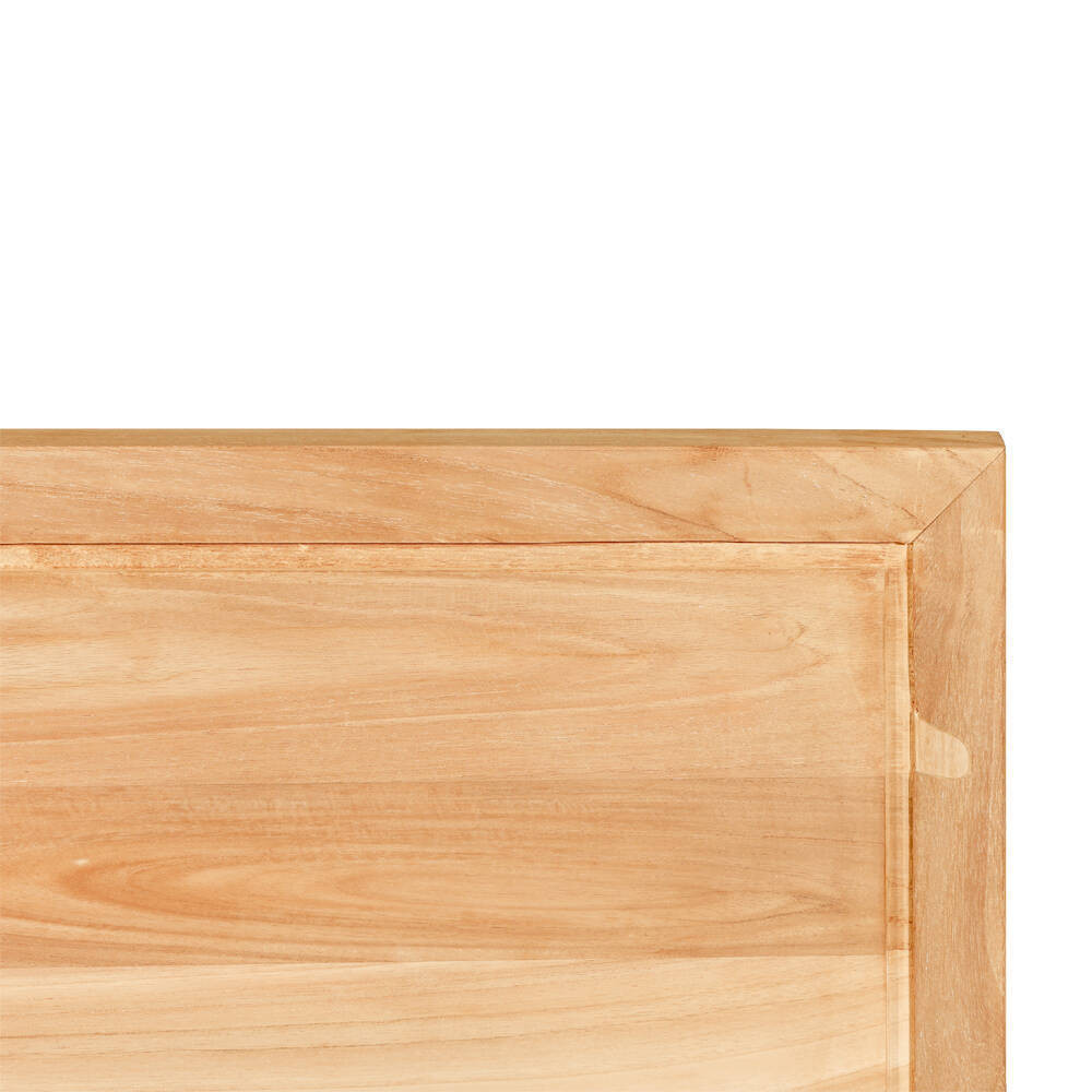 Cabecero Coloms en madera de teca natural con sutil marco| bosco