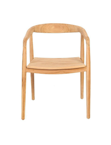 GT-10A SILLA TAMARELLS DE 53 X 53 X 72H. MADERA TECA Y ASIENTO CON RANURAS.