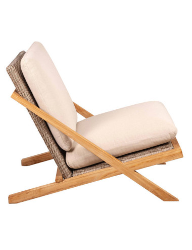 Sillón Macar en madera maciza de teca natural acabado fino | bosco