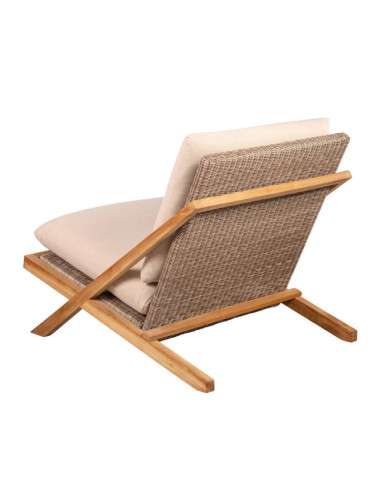 Sillón Macar en madera maciza de teca natural acabado fino | bosco