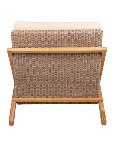Sillón Macar en madera maciza de teca natural acabado fino | bosco