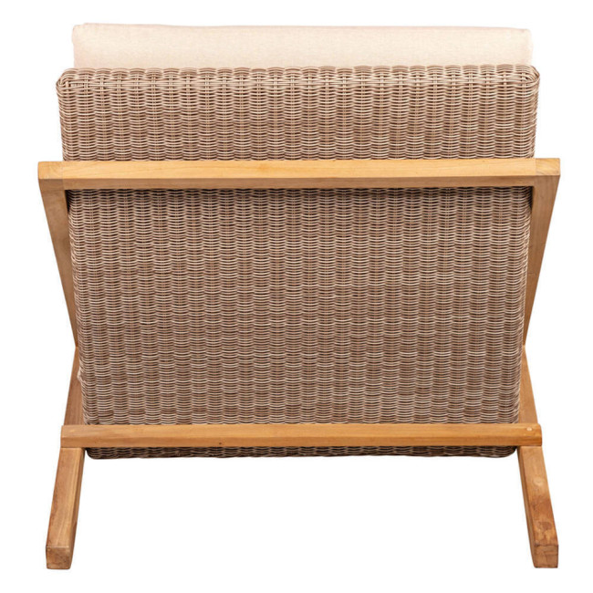 Sillón Macar en madera maciza de teca natural acabado fino | bosco