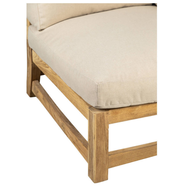 Modulo rinconero en madera de teca reciclada acabado semi rustico | bosco