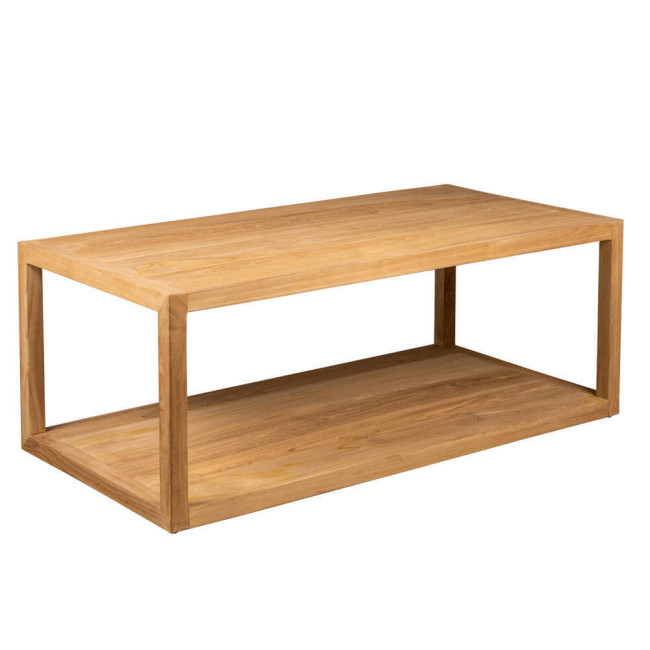 Mesa de centro modelo Turqueta en madera de teca con acabado lijado fino | bosco