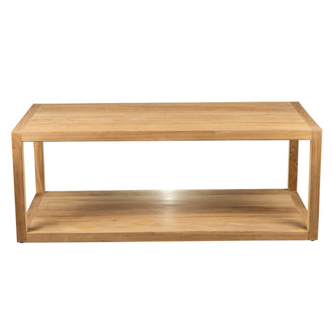 Mesa de centro modelo Turqueta en madera de teca con acabado lijado fino | bosco