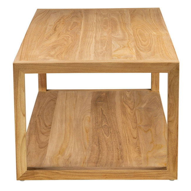Mesa de centro modelo Turqueta en madera de teca con acabado lijado fino | bosco