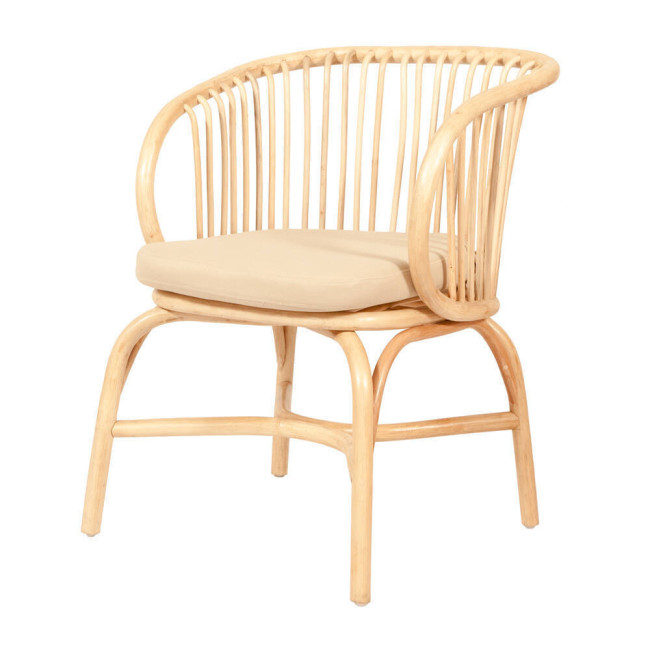 Silla Es Murtar fabricada en bambú acabado natural | bosco