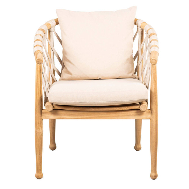 Silla Roca en madera maciza de teca natural acabado fino | bosco