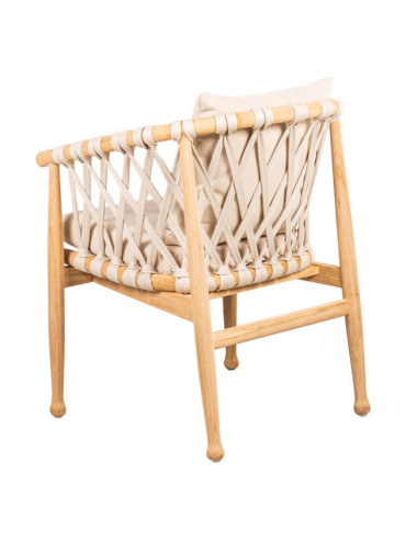 Silla Roca en madera maciza de teca natural acabado fino | bosco