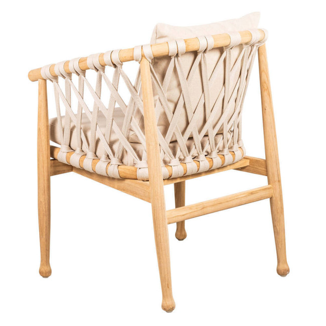 Silla Roca en madera maciza de teca natural acabado fino | bosco