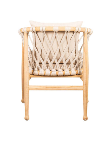 Silla Roca en madera maciza de teca natural acabado fino | bosco