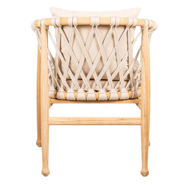 Silla Roca en madera maciza de teca natural acabado fino | bosco