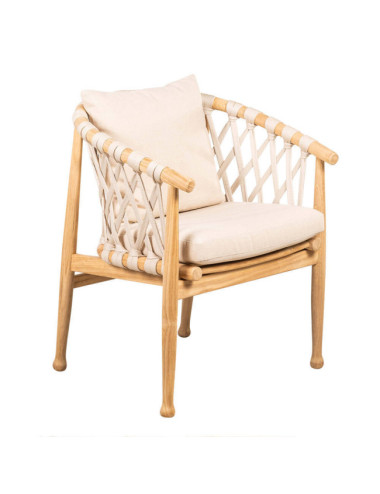 Silla Roca en madera maciza de teca natural acabado fino | bosco