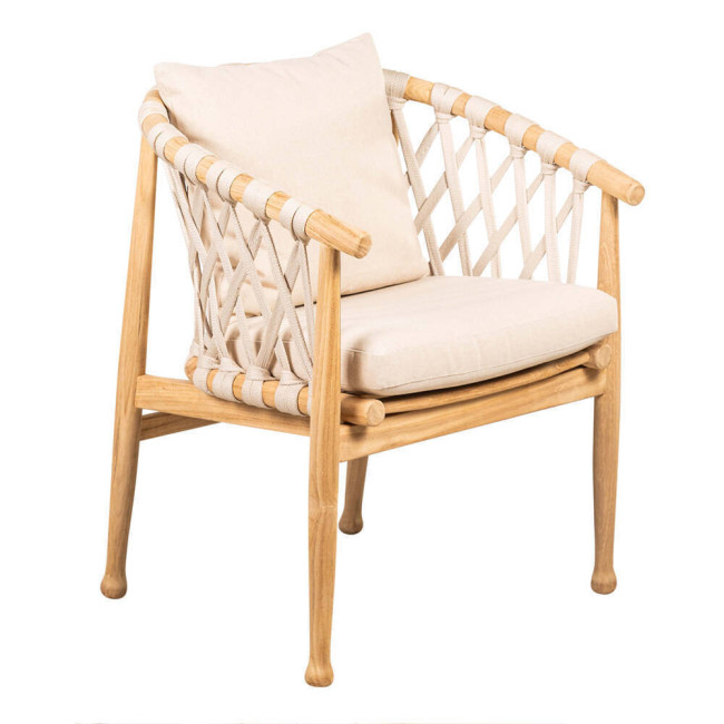 Silla Roca en madera maciza de teca natural acabado fino | bosco
