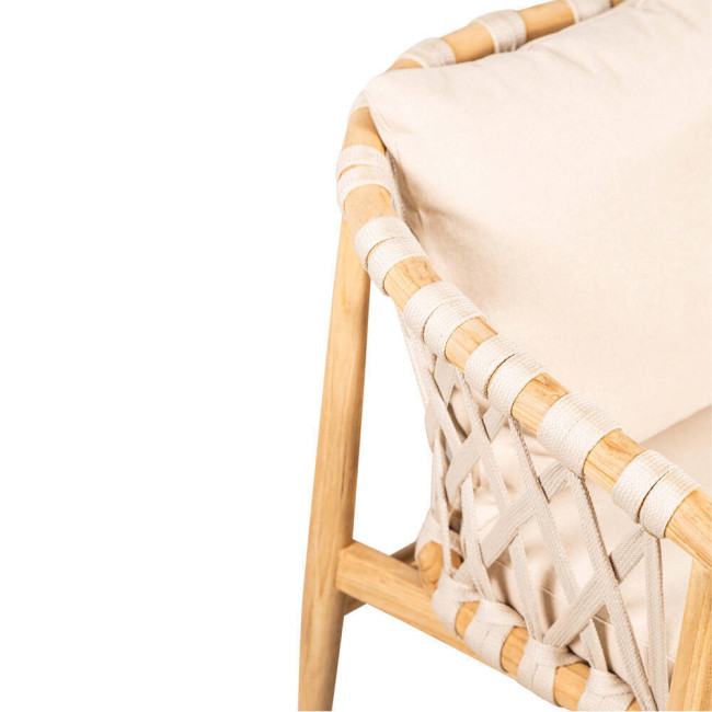 Silla Roca en madera maciza de teca natural acabado fino | bosco