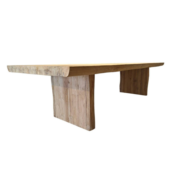 Mesa modelo Son Vell en madera de teca reciclada acabado semi rustico | bosco