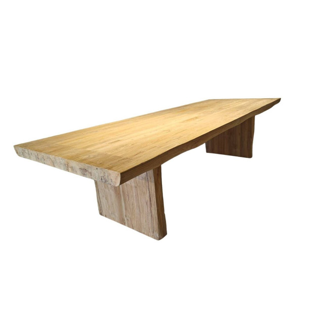 Mesa modelo Son Vell en madera de teca reciclada acabado semi rustico | bosco