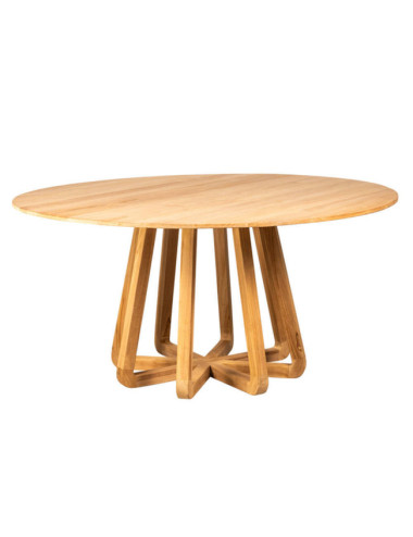 MESA COMEDOR TALATI DE MADERA TECA LIJADO FINO