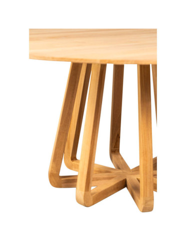 MESA COMEDOR TALATI DE MADERA TECA LIJADO FINO