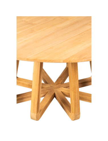 MESA COMEDOR TALATI DE MADERA TECA LIJADO FINO