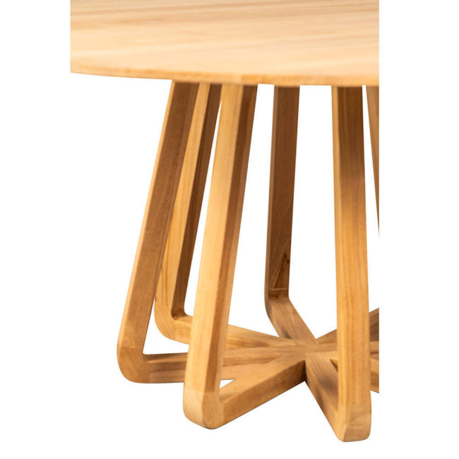 MESA COMEDOR TALATI DE MADERA TECA LIJADO FINO