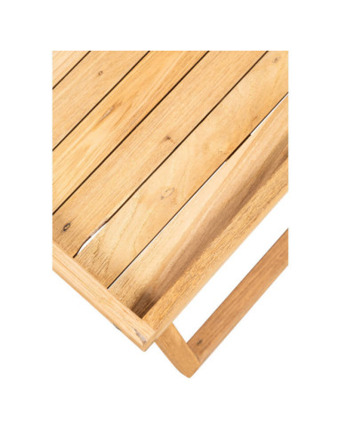 Mesa modelo Talaes en madera de teca reciclada acabado rasgado | bosco