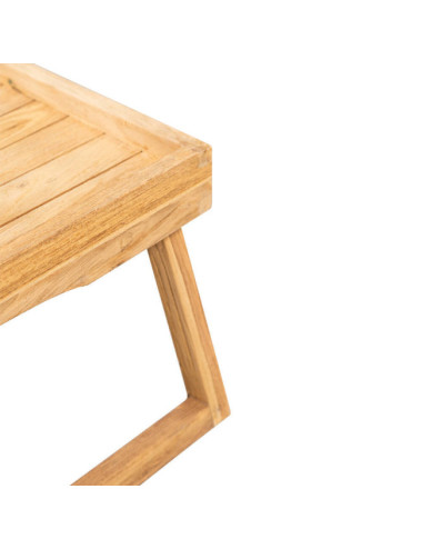 Mesa modelo Talaes en madera de teca reciclada acabado rasgado | bosco