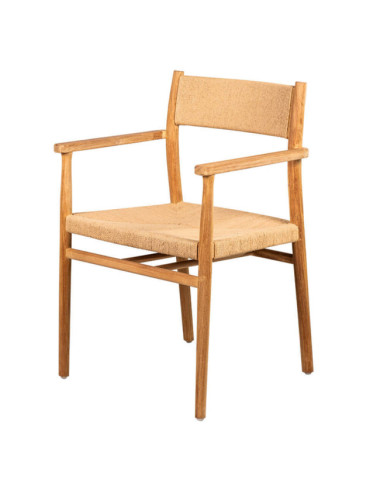 RT-3B-FULL DC SILLA FAVARITX CON ASIENTO Y RESPALDO TRENZADO CON CUERDA DANESA CON BRAZOS DE 50 X 52,6 X 82H.