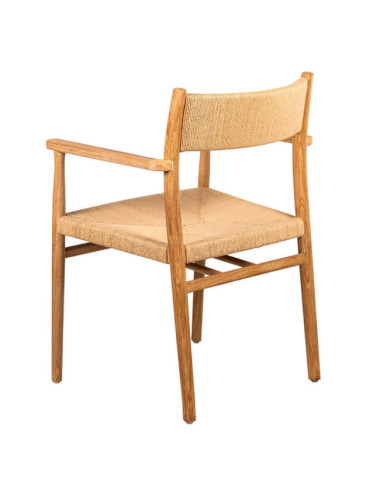 RT-3B-FULL DC SILLA FAVARITX CON ASIENTO Y RESPALDO TRENZADO CON CUERDA DANESA CON BRAZOS DE 50 X 52,6 X 82H.