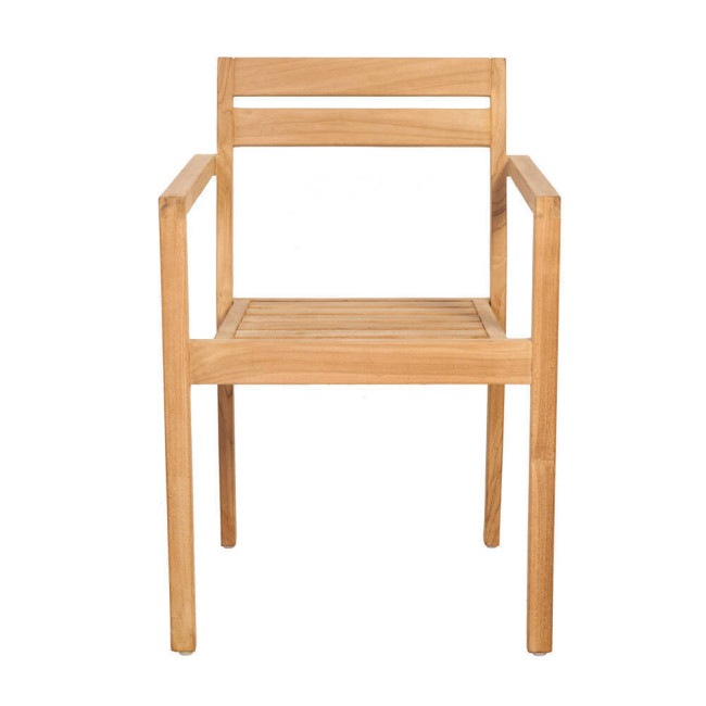Silla Salines en madera maciza de teca natural acabado fino | bosco
