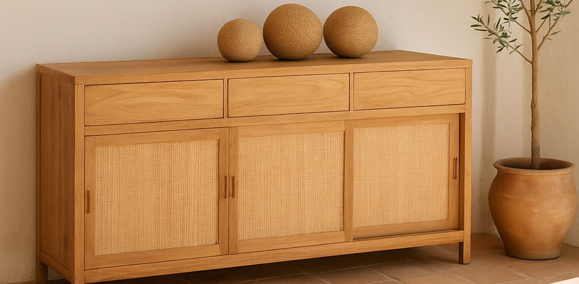 Tejer muebles: diseño natural y ventilado